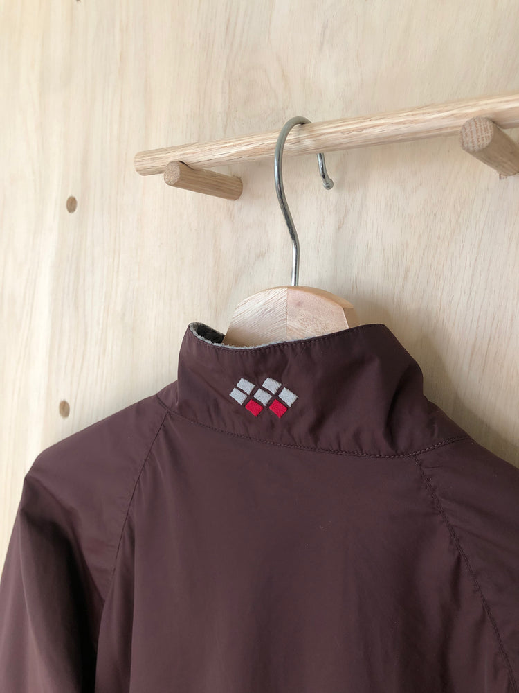 Vintage Windbreaker Jacket, Maroon (L)