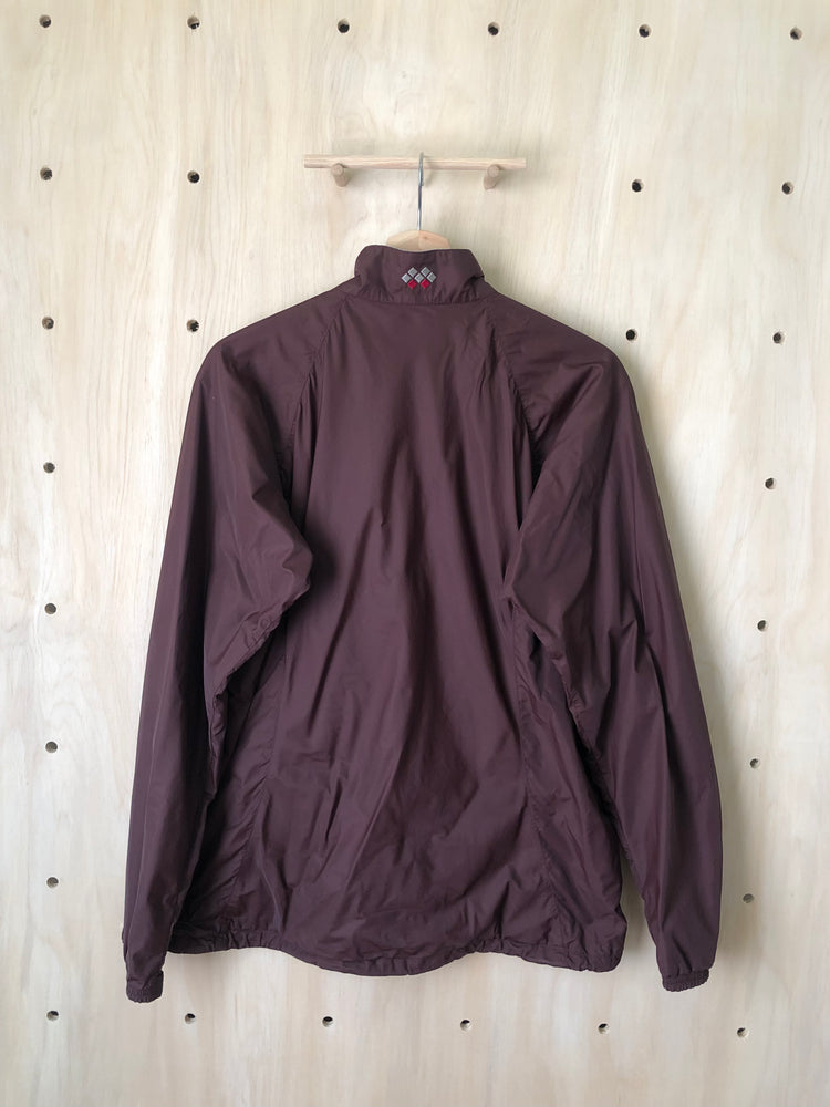 Vintage Windbreaker Jacket, Maroon (L)