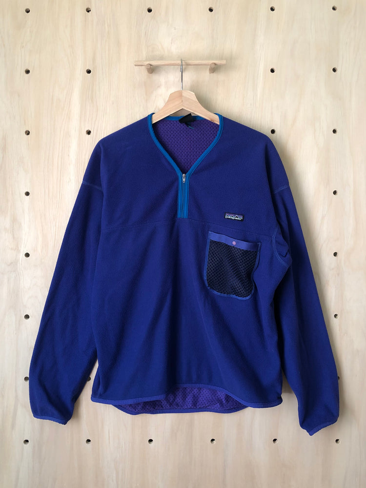 Vintage Capilene Kayak Fleece, Blue/Purple (L)