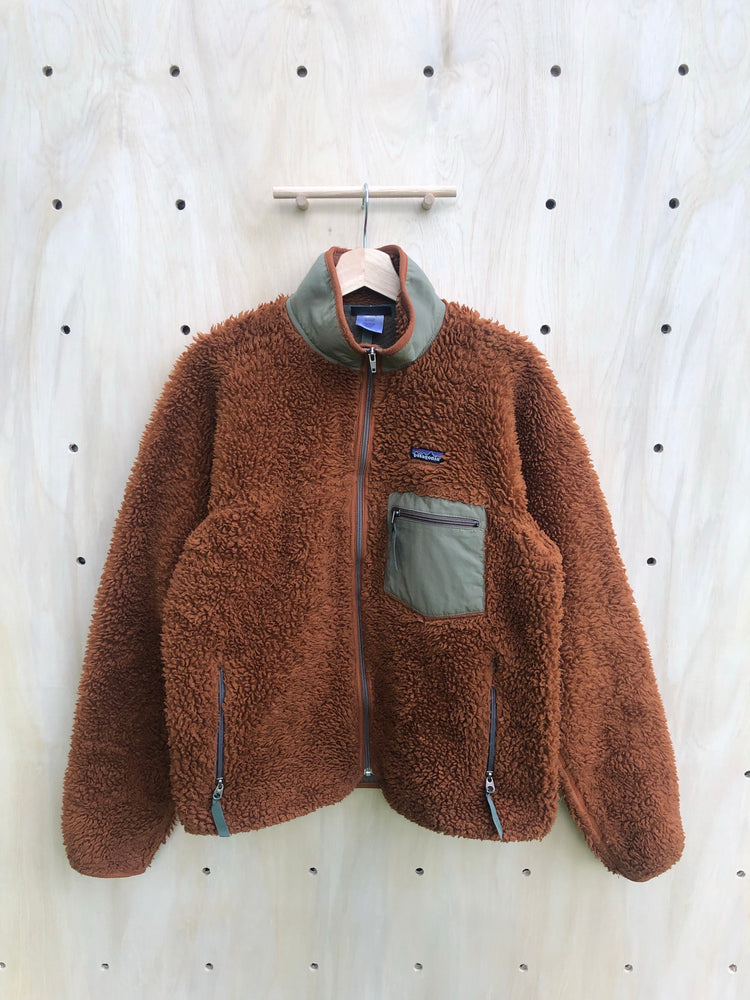 '03 Classic Retro Cardigan, Cedar/Sage (M)