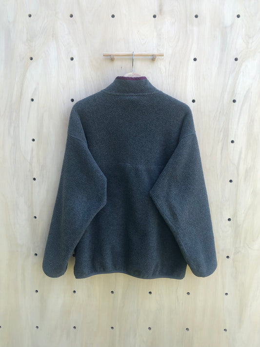 '94 Synchilla Snap-T Fleece, Grey/Maroon (L)