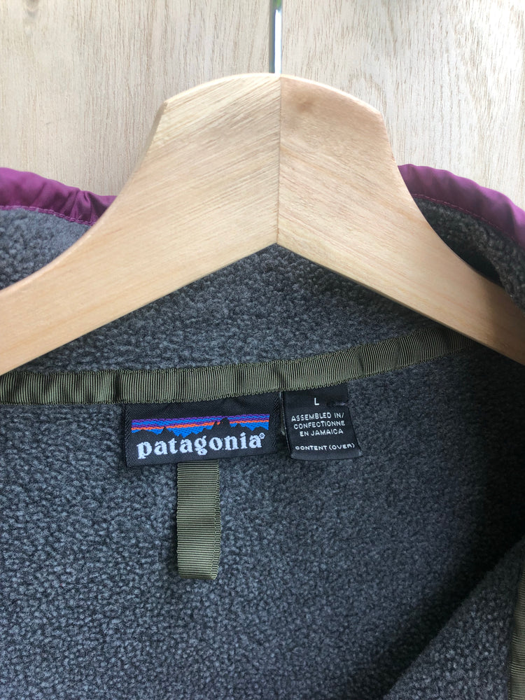 '94 Synchilla Snap-T Fleece, Grey/Maroon (L)