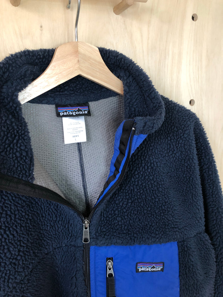 '08 Retro-X Deep Pile Jacket, Navy/Blue (L)