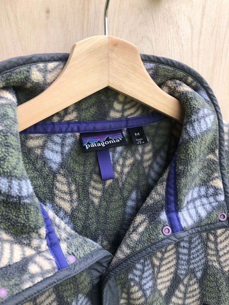 '92 Spears Synchilla Snap-T, Elephant/Sage/Opal (M)