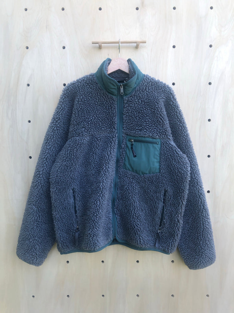 '01 Classic Retro Cardigan, Charcoal/Aspen (L)
