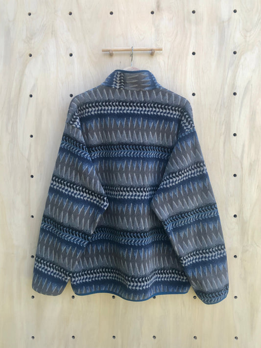 '17 Aztec Synchilla Snap-T, Blue/Grey (L)