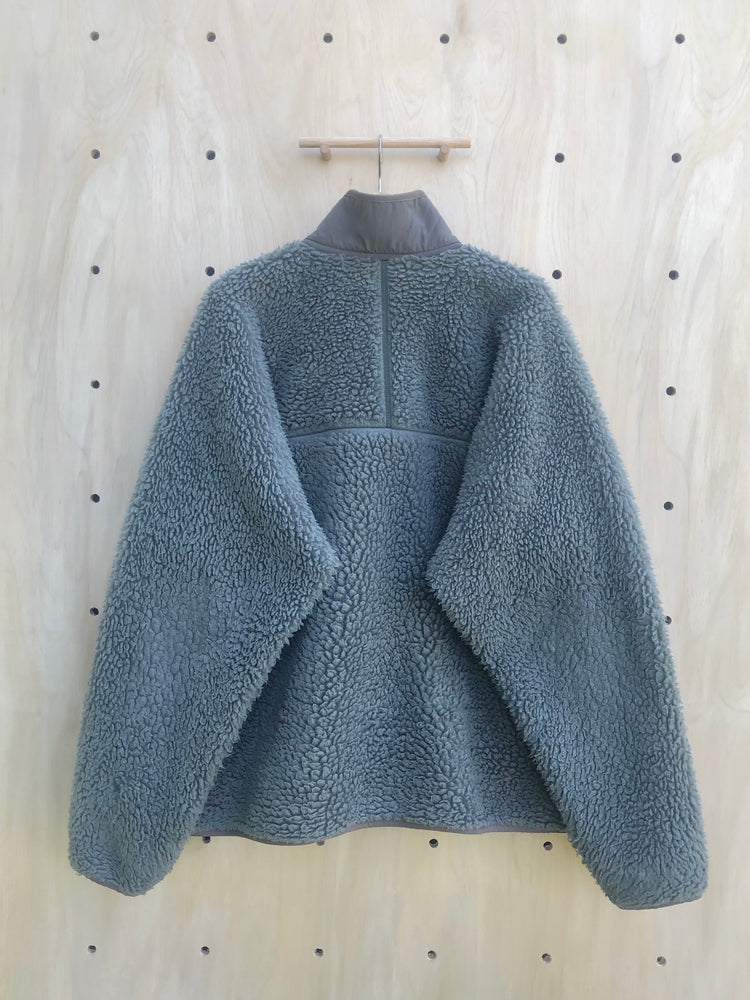 '02 Classic Retro Cardigan, Eucalyptus/Grey (XL)