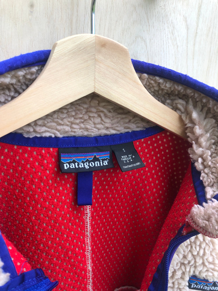 '01 Classic Retro Cardigan, Natural/Fire (S)