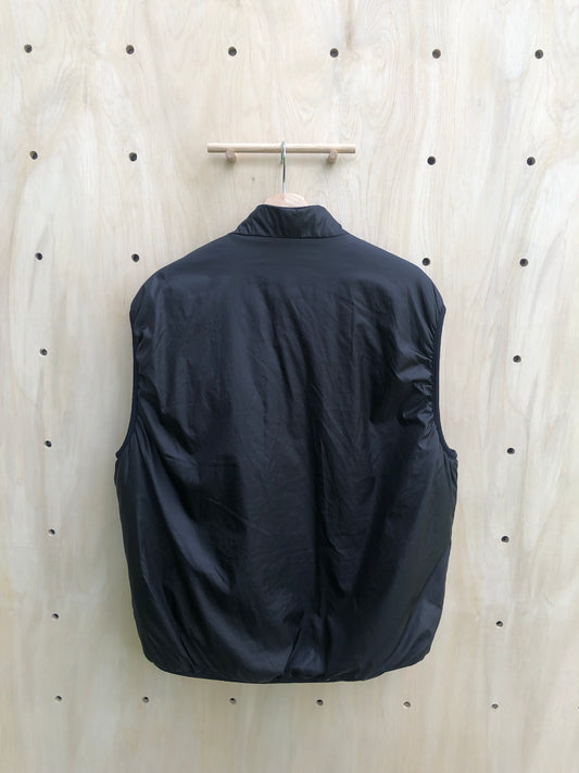 '97 Puffball 1/2 Zip Pullover Vest, Black/Teal (L)