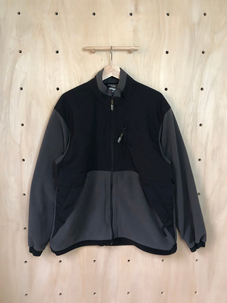 Vintage Polartec Fleece Jacket, Grey/Black (L)